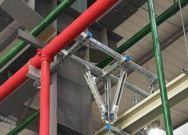 鄂城该抗震支架的整体式支吊架结构协调性好